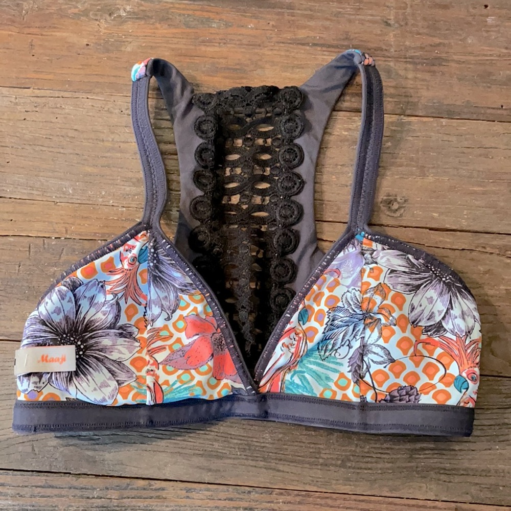 Maaji racerback bikini top NWT